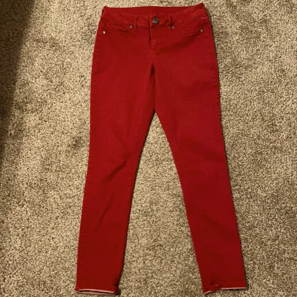 Very good condition Maurices small red jegging